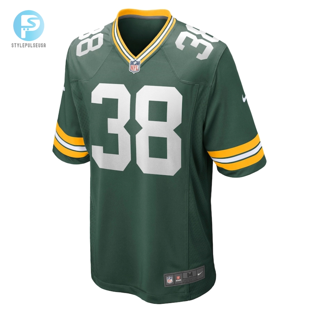 Mens Green Bay Packers Innis Gaines Nike Green Game Jersey 