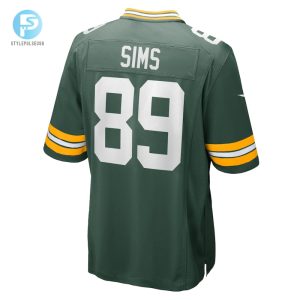 Mens Green Bay Packers Ben Sims Nike Green Team Game Jersey stylepulseusa 1 2