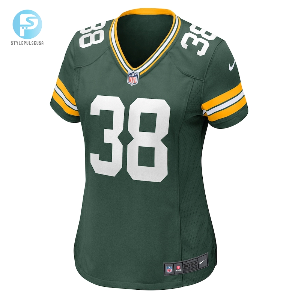 Womens Green Bay Packers Zayne Anderson Nike Green Team Game Jersey 