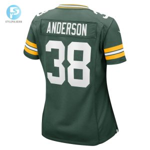 Womens Green Bay Packers Zayne Anderson Nike Green Team Game Jersey stylepulseusa 1 2