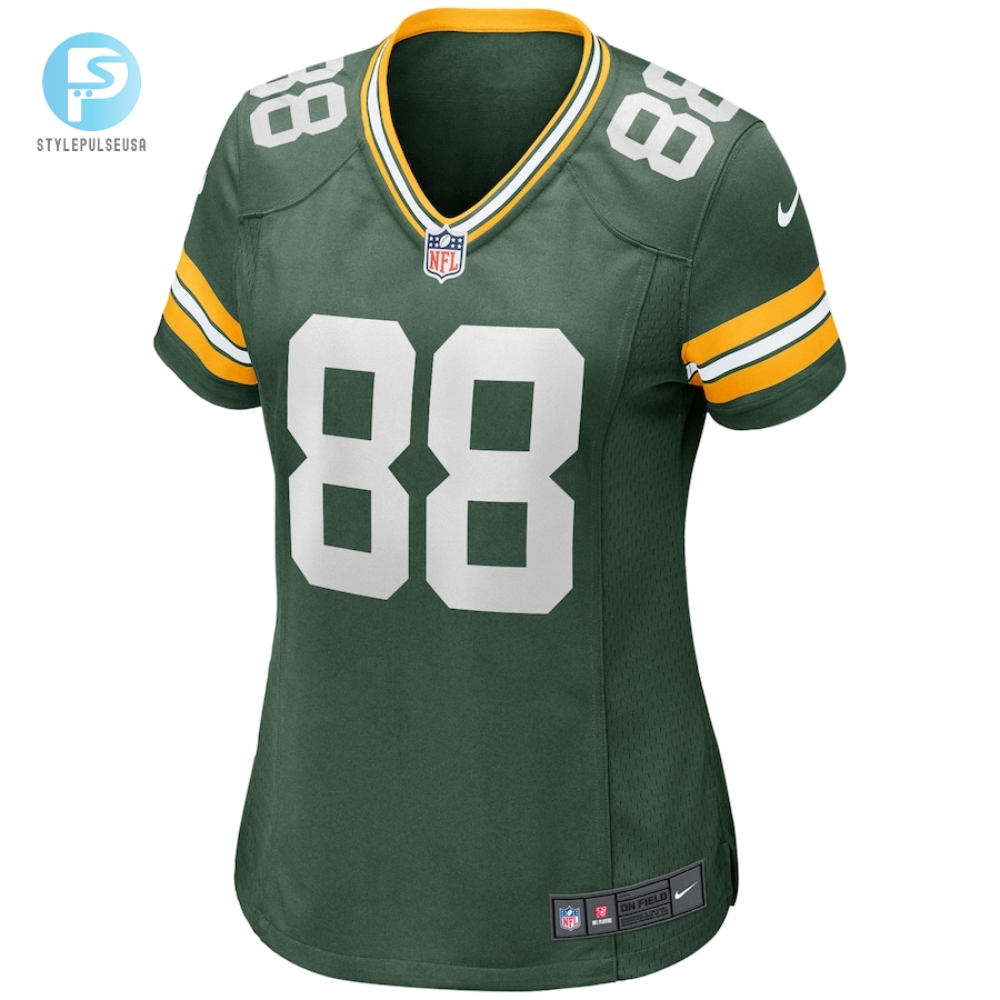Womens Green Bay Packers Jermichael Finley Nike Green Game Retired Player Jersey 