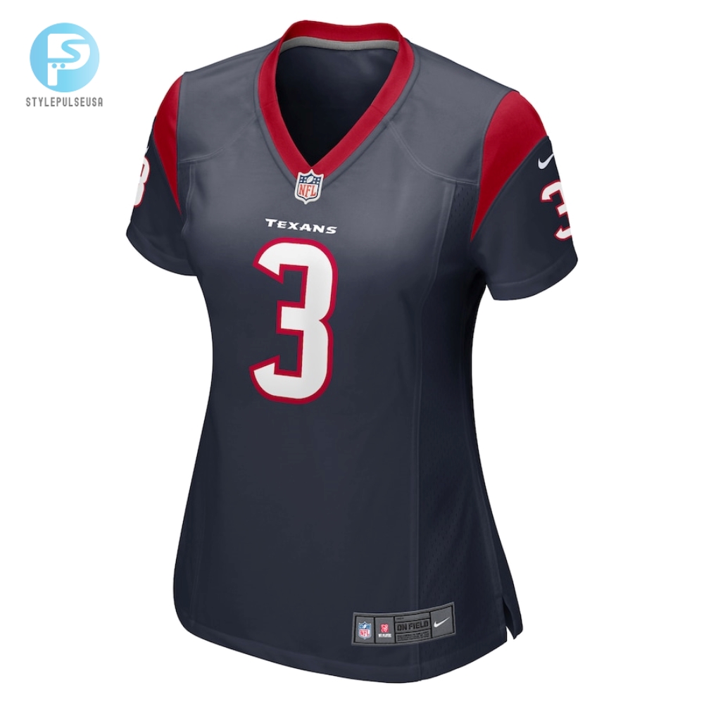 Womens Houston Texans Tank Dell Nike Navy Player Game Jersey 