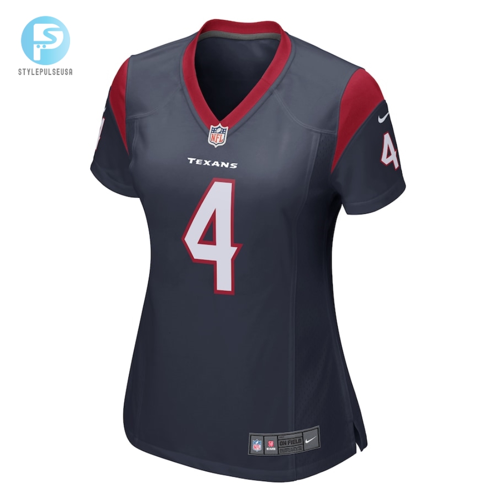 Womens Houston Texans Deshaun Watson Nike Navy Game Player Jersey 