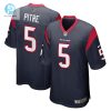 Mens Houston Texans Jalen Pitre Nike Navy Game Player Jersey stylepulseusa 1 3