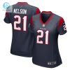 Womens Houston Texans Steven Nelson Nike Navy Game Player Jersey stylepulseusa 1