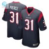 Mens Houston Texans Dameon Pierce Nike Navy Game Player Jersey stylepulseusa 1