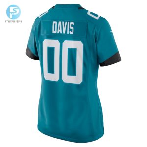 Womens Jacksonville Jaguars Gabe Davis Nike Teal Team Game Player Jersey stylepulseusa 1 2