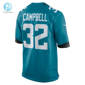 Mens Jacksonville Jaguars Tyson Campbell Nike Teal Game Jersey stylepulseusa 1 2