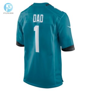 Mens Jacksonville Jaguars Number 1 Dad Nike Teal Game Jersey stylepulseusa 1 2