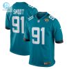 Mens Jacksonville Jaguars Dawuane Smoot Nike Teal Game Jersey stylepulseusa 1