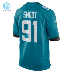 Mens Jacksonville Jaguars Dawuane Smoot Nike Teal Game Jersey stylepulseusa 1 2