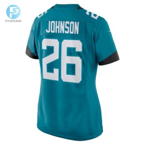 Mens Jacksonville Jaguars Dernest Johnson Nike Teal Game Jersey stylepulseusa 1 2