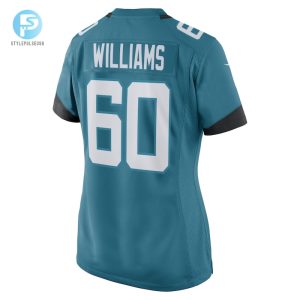 Womens Jacksonville Jaguars Darryl Williams Nike Teal Game Player Jersey stylepulseusa 1 2