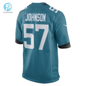 Mens Jacksonville Jaguars Caleb Johnson Nike Teal Game Player Jersey stylepulseusa 1 2