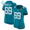 Womens Jacksonville Jaguars Tyler Shatley Nike Teal Nike Game Jersey stylepulseusa 1