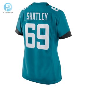 Womens Jacksonville Jaguars Tyler Shatley Nike Teal Nike Game Jersey stylepulseusa 1 2