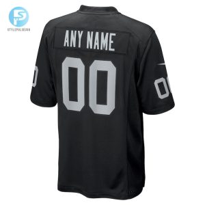 Mens Las Vegas Raiders Nike Black Custom Game Jersey stylepulseusa 1 2