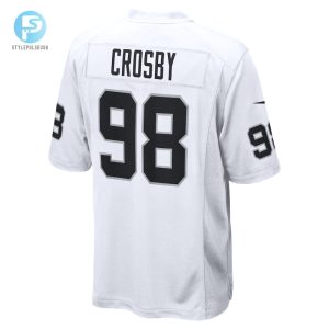 Mens Las Vegas Raiders Maxx Crosby Nike White Game Jersey stylepulseusa 1 2