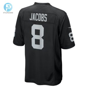 Mens Las Vegas Raiders Josh Jacobs Nike Black Game Player Jersey stylepulseusa 1 2