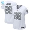 Womens Las Vegas Raiders Josh Jacobs Nike White Alternate Game Player Jersey stylepulseusa 1