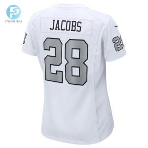 Womens Las Vegas Raiders Josh Jacobs Nike White Alternate Game Player Jersey stylepulseusa 1 2