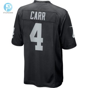 Mens Las Vegas Raiders Derek Carr Nike Black Game Player Jersey stylepulseusa 1 2