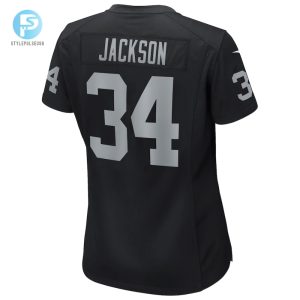 Womens Las Vegas Raiders Bo Jackson Nike Black Game Retired Player Jersey stylepulseusa 1 2