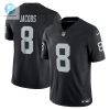 Mens Las Vegas Raiders Josh Jacobs Nike Black Vapor F.U.S.E. Limited Jersey stylepulseusa 1