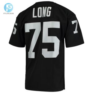 Mens Las Vegas Raiders 1983 Howie Long Mitchell Ness Black Authentic Throwback Retired Player Jersey stylepulseusa 1 2