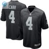 Youth Las Vegas Raiders Derek Carr Nike Black Team Color Game Jersey stylepulseusa 1