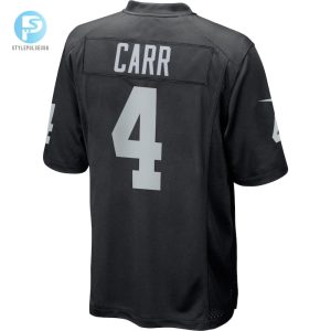 Youth Las Vegas Raiders Derek Carr Nike Black Team Color Game Jersey stylepulseusa 1 2