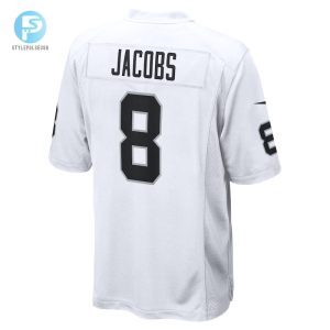 Mens Las Vegas Raiders Josh Jacobs Nike White Game Player Jersey stylepulseusa 1 2