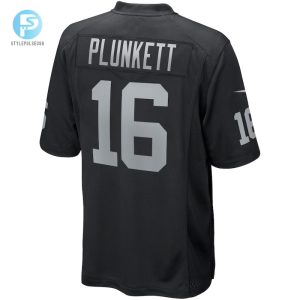 Mens Las Vegas Raiders Jim Plunkett Nike Black Game Retired Player Jersey stylepulseusa 1 2