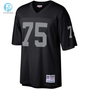 Mens Las Vegas Raiders Howie Long Mitchell Ness Black Legacy Replica Jersey stylepulseusa 1 1