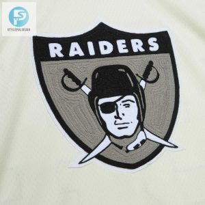 Mens Las Vegas Raiders Bo Jackson Mitchell Ness Cream Chainstitch Legacy Jersey stylepulseusa 1 3