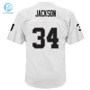 Youth Las Vegas Raiders Bo Jackson Mitchell Ness White 1988 Retired Player Legacy Jersey stylepulseusa 1 2