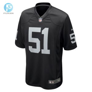 Mens Las Vegas Raiders Malcolm Koonce Nike Black Game Jersey stylepulseusa 1 1