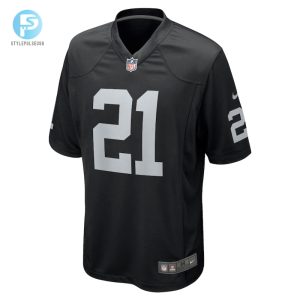 Mens Las Vegas Raiders Amik Robertson Nike Black Team Game Jersey stylepulseusa 1 1