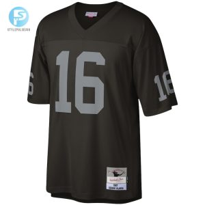 Mens Las Vegas Raiders George Blanda Mitchell Ness Black Legacy Replica Jersey stylepulseusa 1 1