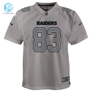 Youth Las Vegas Raiders Darren Waller Nike Gray Atmosphere Game Jersey stylepulseusa 1 1