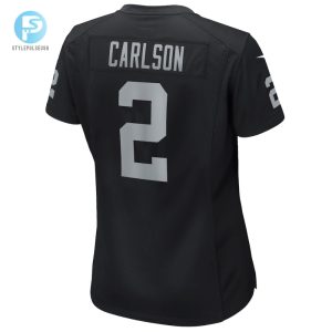 Womens Las Vegas Raiders Daniel Carlson Nike Black Player Game Jersey stylepulseusa 1 2