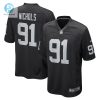 Mens Las Vegas Raiders Bilal Nichols Nike Black Game Player Jersey stylepulseusa 1