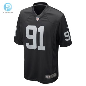 Mens Las Vegas Raiders Bilal Nichols Nike Black Game Player Jersey stylepulseusa 1 1