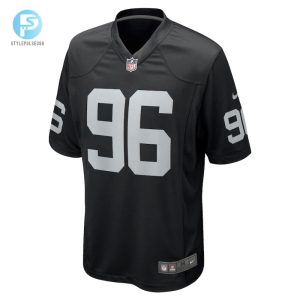 Mens Las Vegas Raiders Isaac Rochell Nike Black Team Game Jersey stylepulseusa 1 1