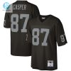 Mens Las Vegas Raiders Dave Casper Mitchell Ness Black Legacy Replica Jersey stylepulseusa 1