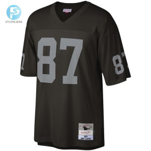 Mens Las Vegas Raiders Dave Casper Mitchell Ness Black Legacy Replica Jersey stylepulseusa 1 1