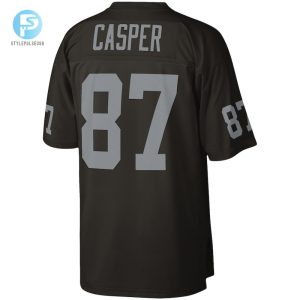 Mens Las Vegas Raiders Dave Casper Mitchell Ness Black Legacy Replica Jersey stylepulseusa 1 2