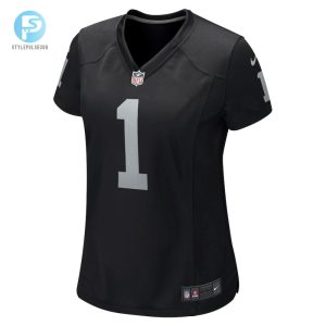 Womens Las Vegas Raiders Number 1 Mom Nike Black Game Jersey stylepulseusa 1 1