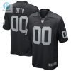 Mens Las Vegas Raiders Jim Otto Nike Black Game Retired Player Jersey stylepulseusa 1