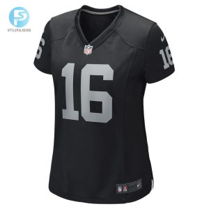 Womens Las Vegas Raiders Jim Plunkett Nike Black Game Retired Player Jersey stylepulseusa 1 1